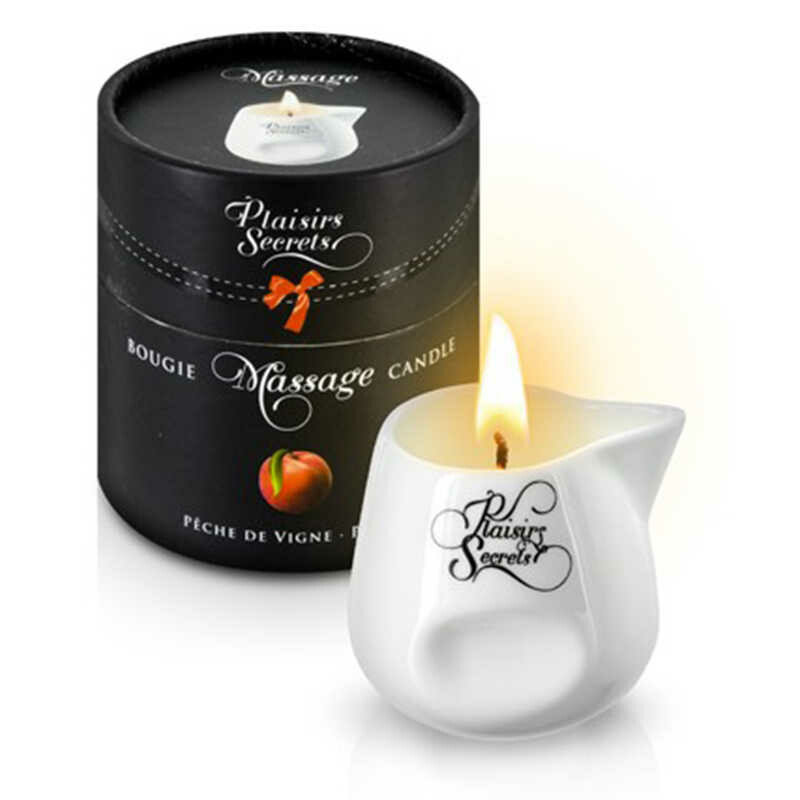 Масажна Свічка Plaisirs Secrets Peach 80 мл