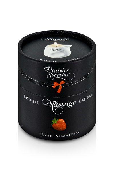 Масажна Свічка Plaisirs Secrets Strawberry 80 мл - Зображення 1
