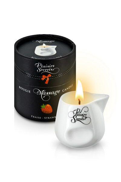 Масажна Свічка Plaisirs Secrets Strawberry 80 мл