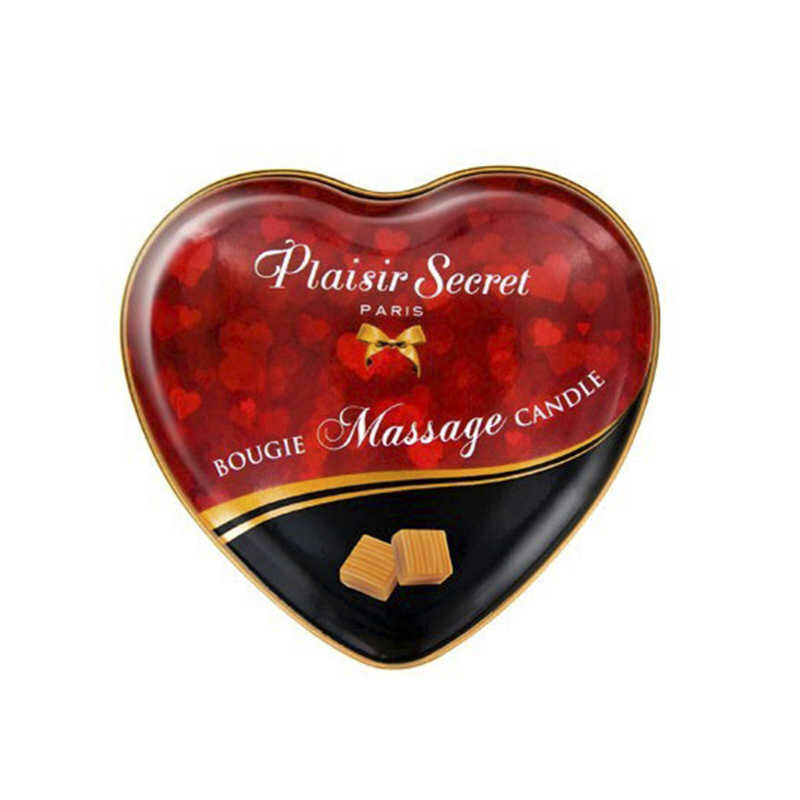 Масажна Свічка сердечко Plaisirs Secrets Caramel 35 мл - Изображение 1