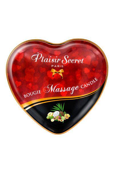 Масажна Свічка сердечко Plaisirs Secrets Exotic Fruits 35 мл - Изображение 1