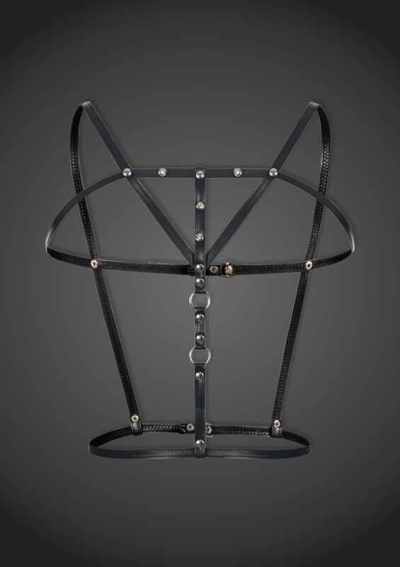 Портупея черна F173 Noir Handmade S - Изображение 2