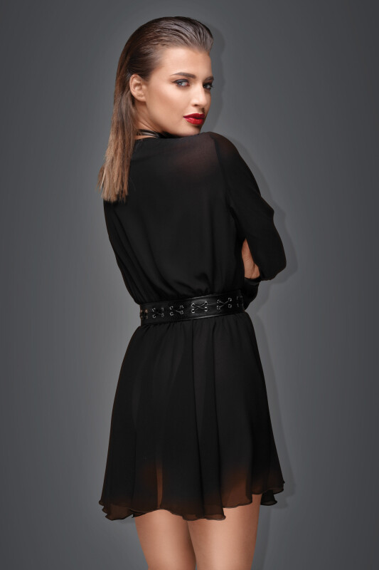 Прозоре плаття вільного крою з чокером Noir Handmade S - Зображення 4