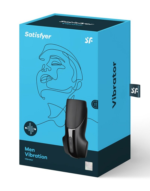 Мастурбатор хай-тек Satisfyer з регулятором тиску та вібрацією, чорний, 15.2 х 7.8 см - Изображение 1