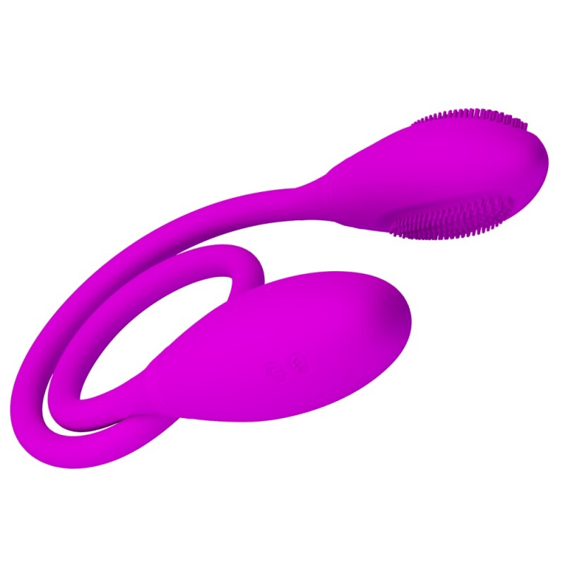 Подвійне віброяйце Pretty Love Snaky Vibe гнучке, фіолетове, 60 х 3.2 см - Зображення 2