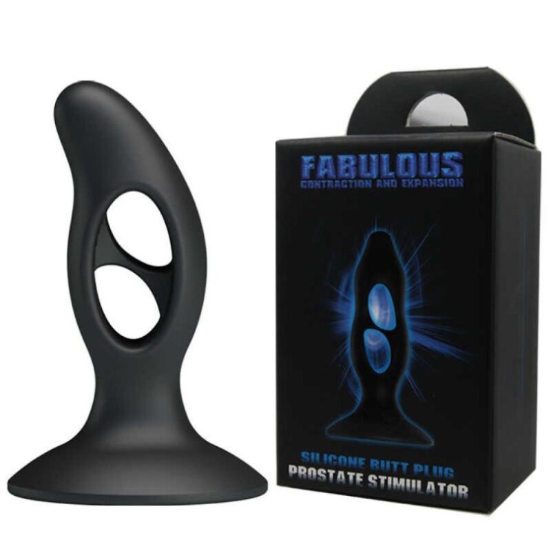Масажер простати Baile Fabulous на присосці, чорний, 9.3 х 3.2 см