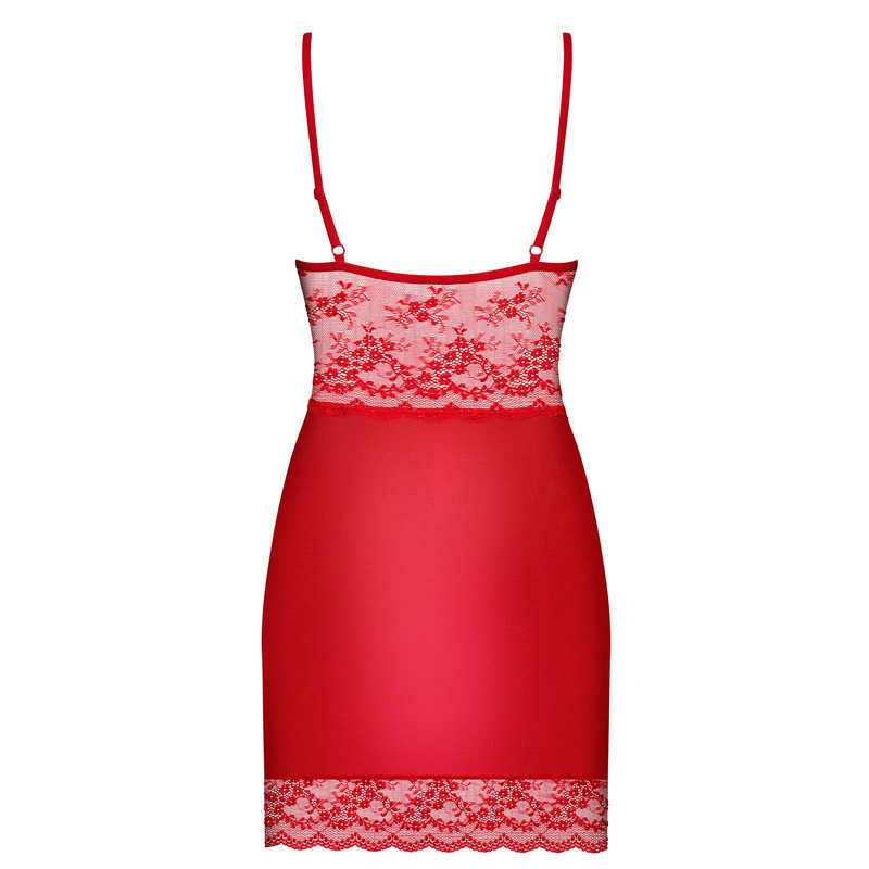 Сорочка Червона сексуальна з мереживом S / M - Зображення 7
