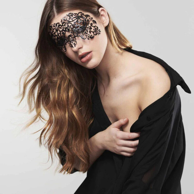 Самоклеюча вінілова маска Dalila Bijoux Indiscrets, чорна, One Size - Зображення 4