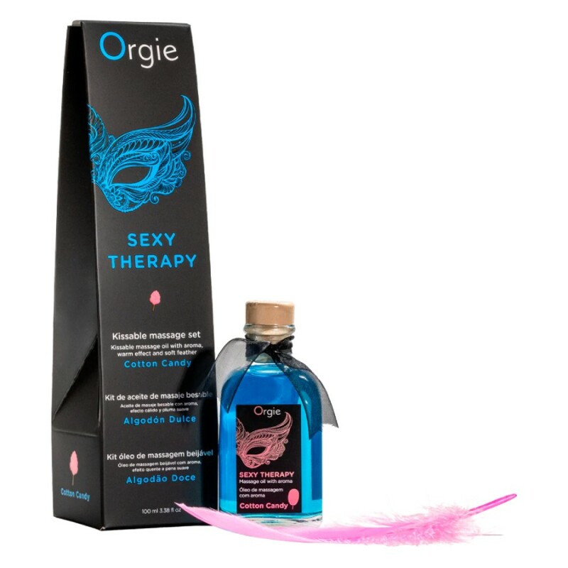 Олійка для масажу їстівна Orgie Sexy Therapy зі смаком цукрової вати, 100 мл - Изображение 2