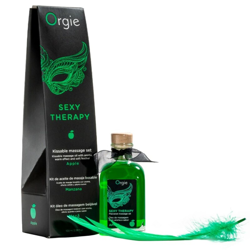 Олійка для масажу їстівна Orgie Sexy Therapy зі смаком яблука, 100 мл - Изображение 2