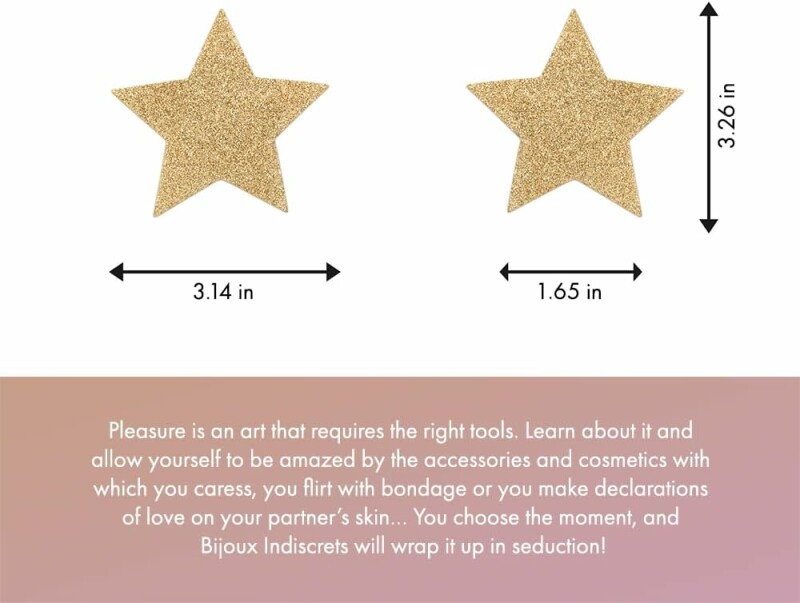 Пестіси у вигляді зірочок Bijoux Indiscrets, чорні