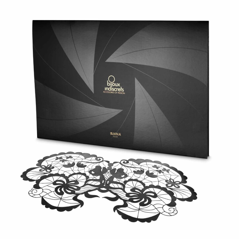 Самоклеюча вінілова маска Anna Bijoux Indiscrets, чорна, One Size - Изображение 6