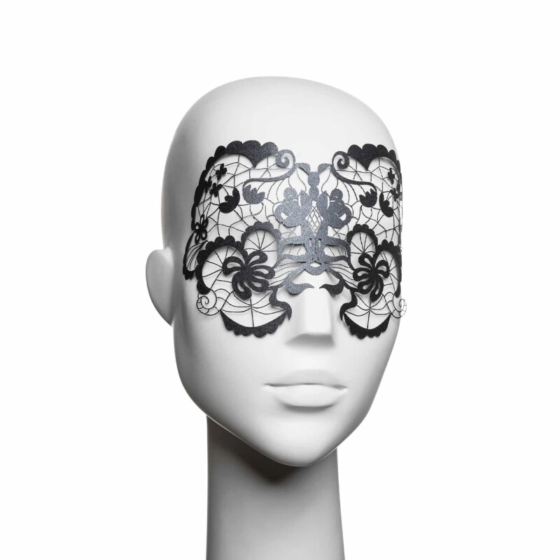Самоклеюча вінілова маска Anna Bijoux Indiscrets, чорна, One Size - Изображение 5