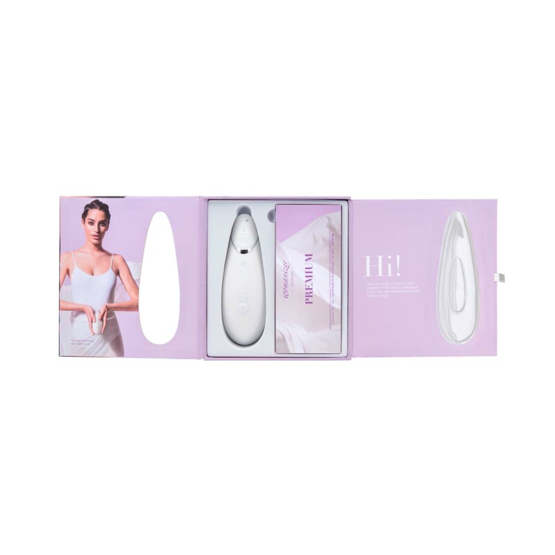 Womanizer Premium безконтактний кліторальний стимулятор Вуманайзер Преміум, білий - Изображение 4
