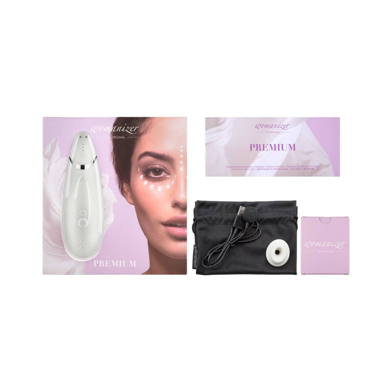 Womanizer Premium безконтактний кліторальний стимулятор Вуманайзер Преміум, білий - Изображение 5