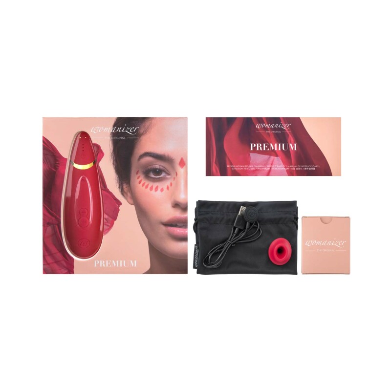 Womanizer Premium безконтактний кліторальний стимулятор Вуманайзер Преміум, червоний - Изображение 5