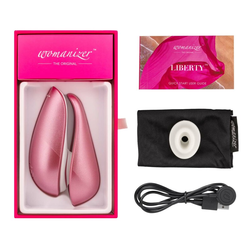 Безконтактний стимулятор Womanizer (Вуманайзер) Liberty Pink - Зображення 6