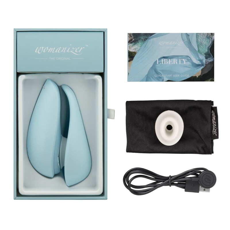 Безконтактний стимулятор Womanizer (Вуманайзер) Liberty Blue - Зображення 7