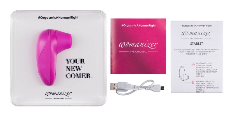 Безконтактний жіночий масажер Womanizer (Вуманайзер) Starlet Fuchsia - Зображення 6