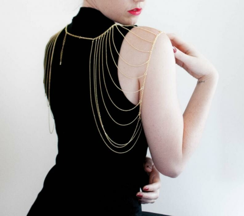 Ланцюжок на плечі Bijoux Indiscrets, золотий - Зображення 6