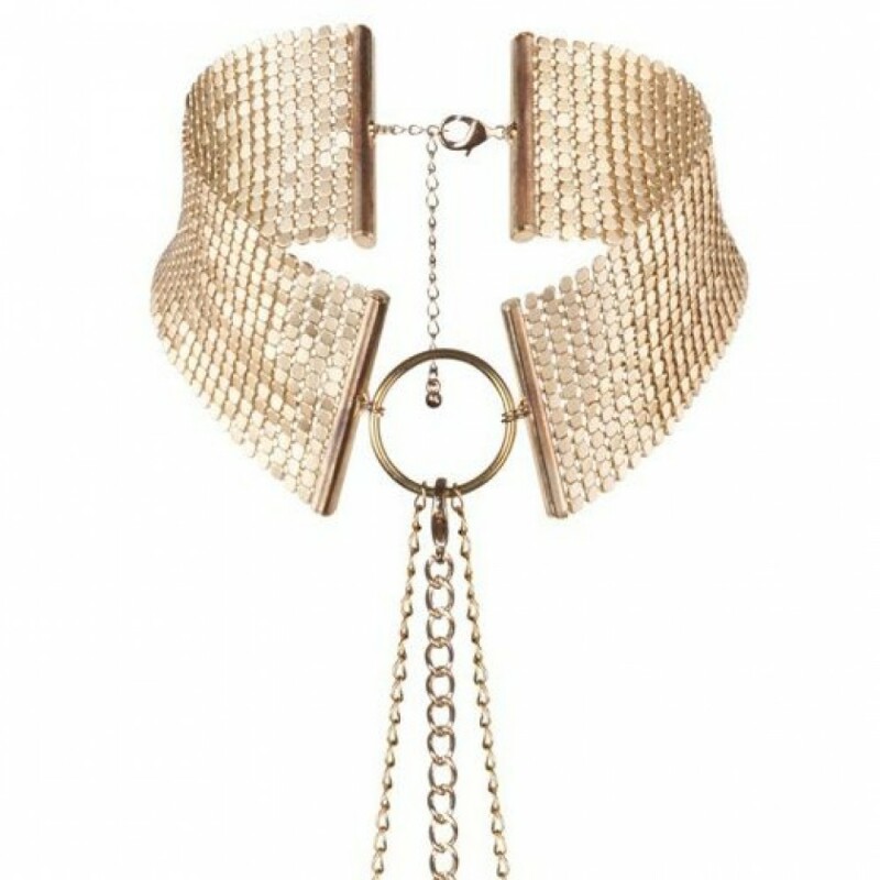 Кольє-нашийник з ланцюжком Bijoux Indiscrets, золоте, 59 см - Изображение 1