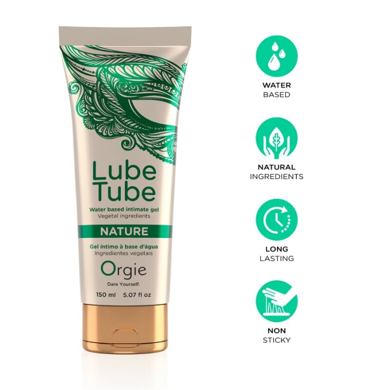 Лубрикант натуральний Orgie Lube Tube Nature на водній основі, 150 мл