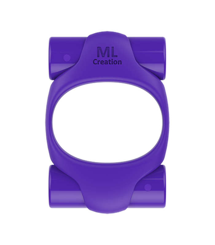 Ерекційне кільце 2 вібропулі Power Ring Purple ML Creation (My Love)