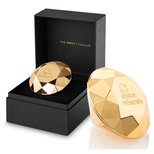 Вібратор-діамант Twenty One Vibrating Diamond Bijoux Indiscrets, золотий - Зображення 1