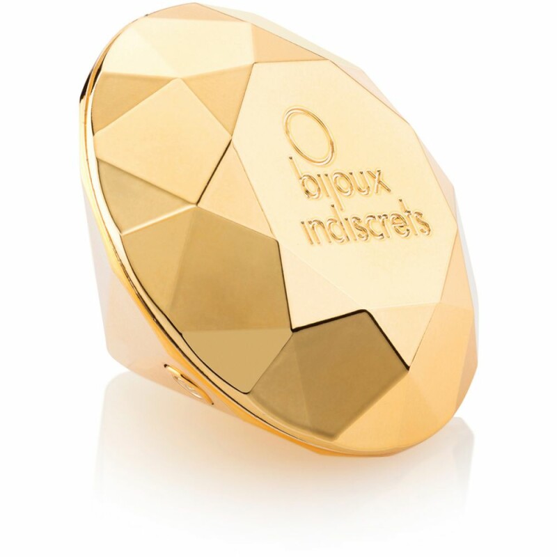 Вібратор-діамант Twenty One Vibrating Diamond Bijoux Indiscrets, золотий