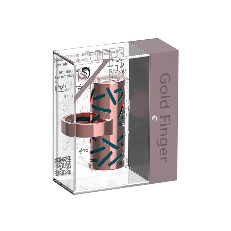 Вібратор на палець в золоті ML Creation (My Love) Gold Finger Green - Изображение 2