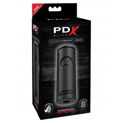 Мастурбатор з масажними кульками всередині PDX ELITE EZ GRIP STROKER BLACK - Изображение 3