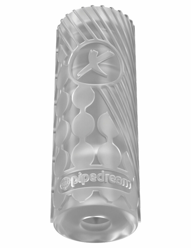 Мастурбатор з масажними кульками всередині PDX ELITE EZ GRIP STROKER Clear - Изображение 1