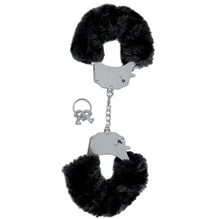 Наручники металеві з хутром FF LIMITED EDITION FURRY CUFFS BLACK - Изображение 2