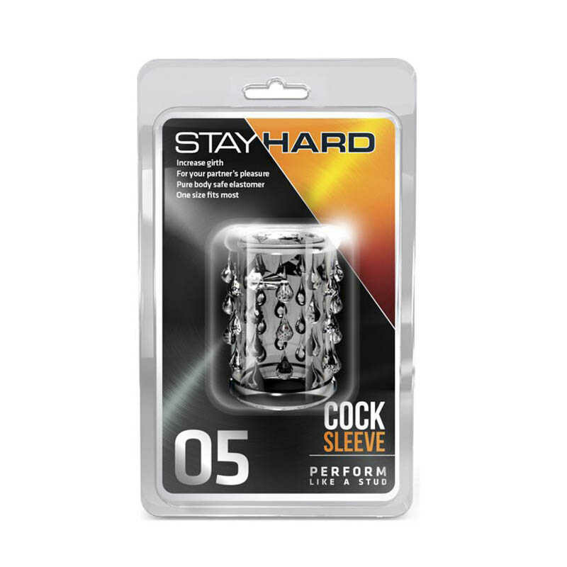 Насадка на пеніс Blush Stay Hard рельєфна, прозора, 5 х 3.2 см - Изображение 1