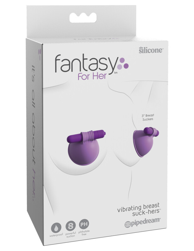 Помпа на соски з вібрацією FANTASY FOR HER