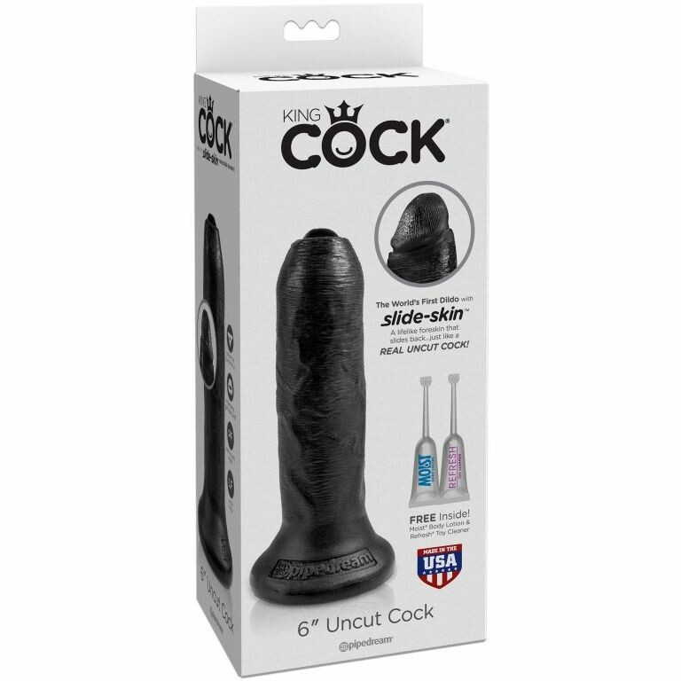 Реалістичний фалоімітатор на присоску 6 Uncut Cock із серії King Cock