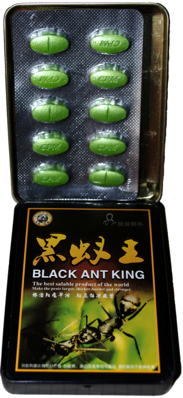 Пігулки для потенції BLACK ANT KING, 10 шт - Зображення 1