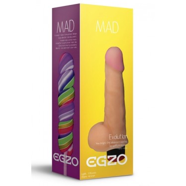 Вібратор реалістичний з кібершкіри Egzo LOLLIPOP - Зображення 4