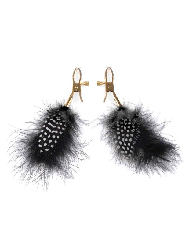 Затискачі на соски FF GOLD NIPPLE CLAMPS BLACK
