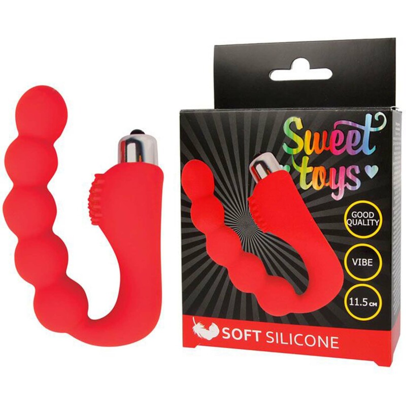 Вібромасажер Sweet Toys, червоний