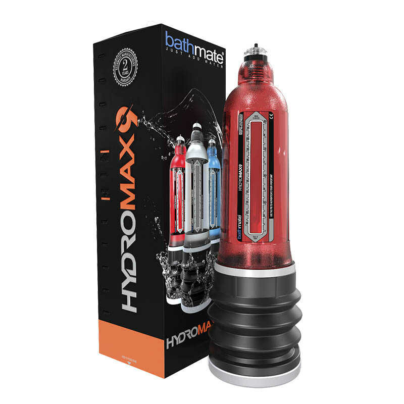 Гідропомпа BATHMATE HYDROMAX 9 для збільшення члена, Червона - Зображення 4