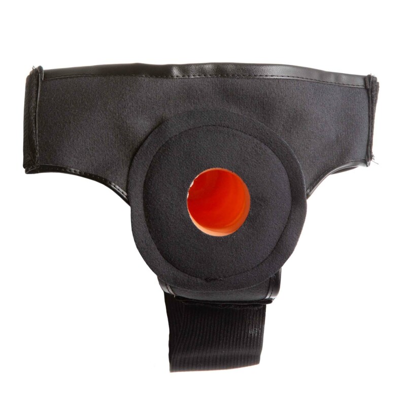 Страпон порожнистий (фаллопротез) бежевий з трусами Wearable Sleeve 16 см. діаметр-5 см. - Изображение 3