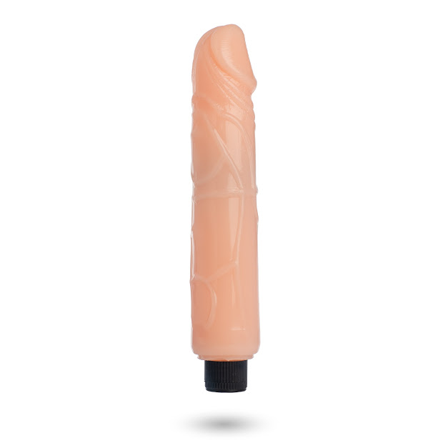 Вібратор бежевий гель Cristal cock - Зображення 2