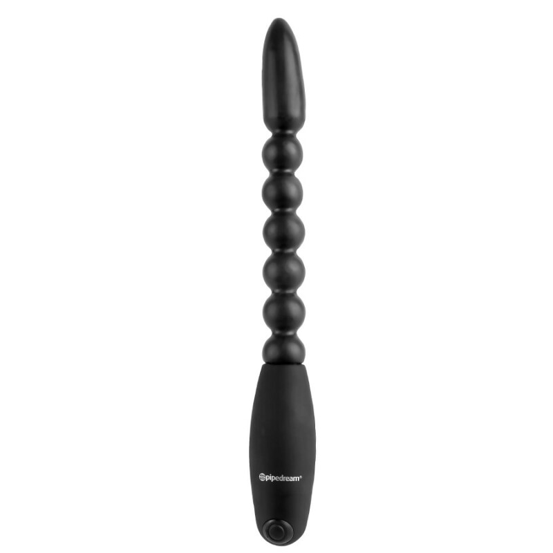Анальний вібратор Pipedream Flexa Pleaser Power Beads з гнучким хребтом, чорний, 27 х 2.5 см - Зображення 1