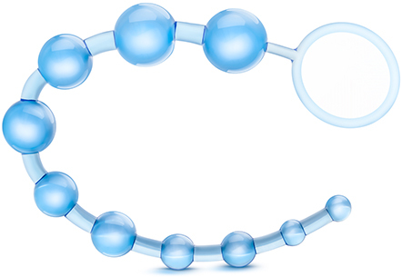 Анальний ланцюжок B Yours Basic Beads, блакитного кольору