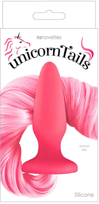 Анальна пробка з хвостом Поні, Unicorn Tails, NS Novelties pink - Зображення 2