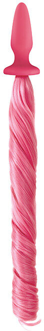 Анальна пробка з хвостом Поні, Unicorn Tails, NS Novelties pink - Зображення 1