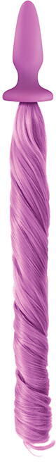 Анальна пробка з хвостом Поні, Unicorn Tails, NS Novelties purple - Зображення 1
