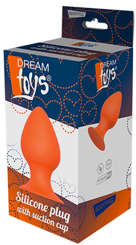 Анальна пробка з присоскою DREAM TOYS ORANGE PLUG - Зображення 1