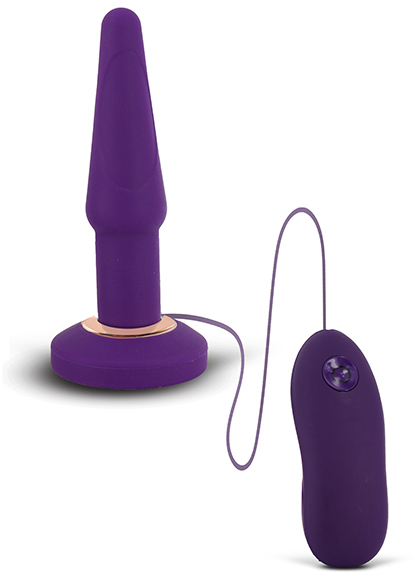 Анальна пробка з вібрацією APEX BUTT PLUG SMALL purple